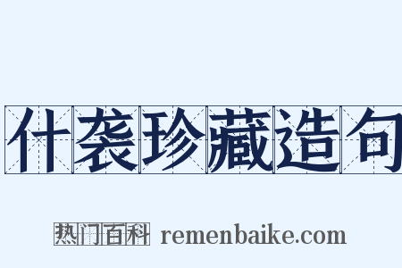 什袭珍藏造句是什么意思的图片
